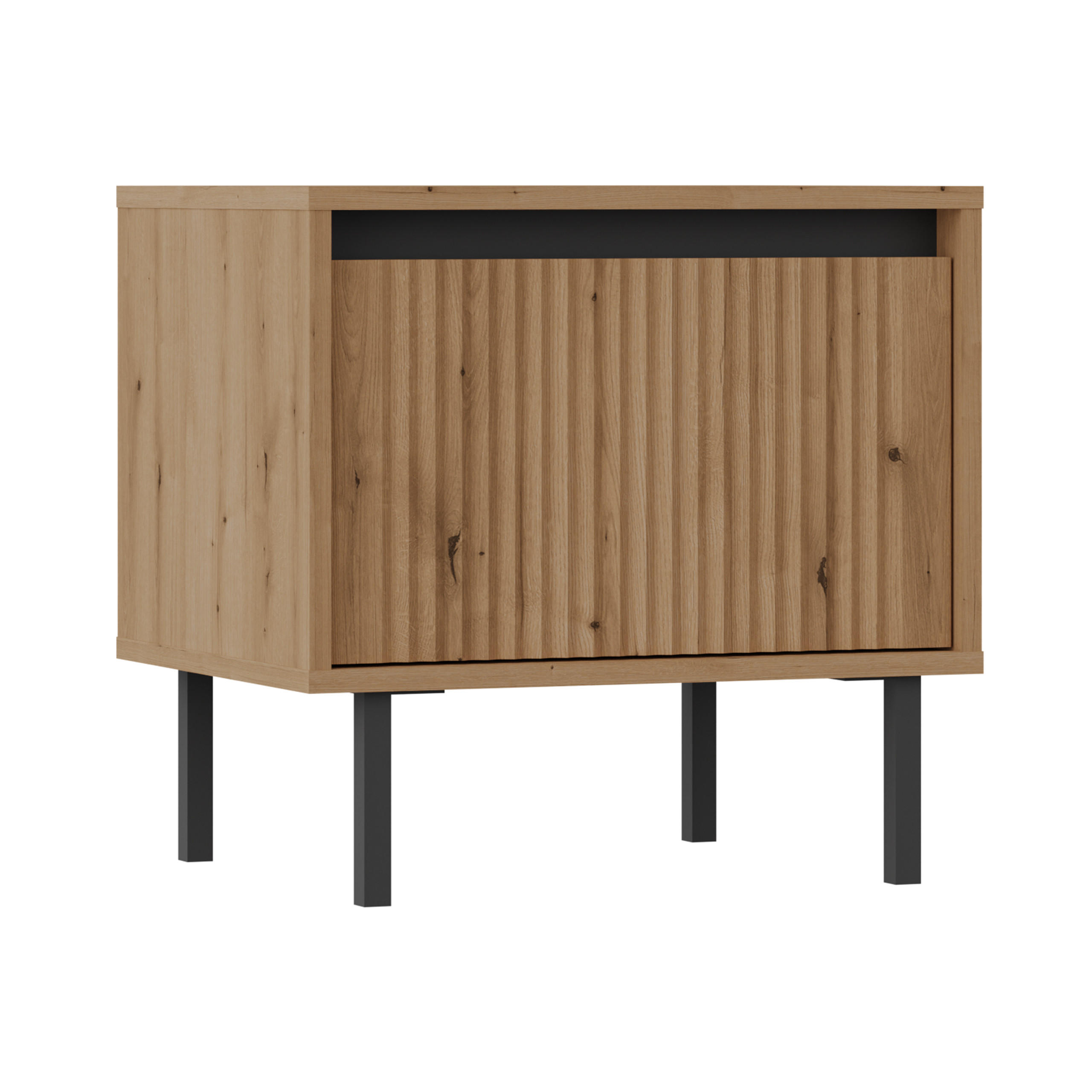 NACHTTISCH OSTIA 51,8/50/40 cm Goldfarben - Goldfarben, Holzwerkstoff (51.8/50/40cm) - MASSENO