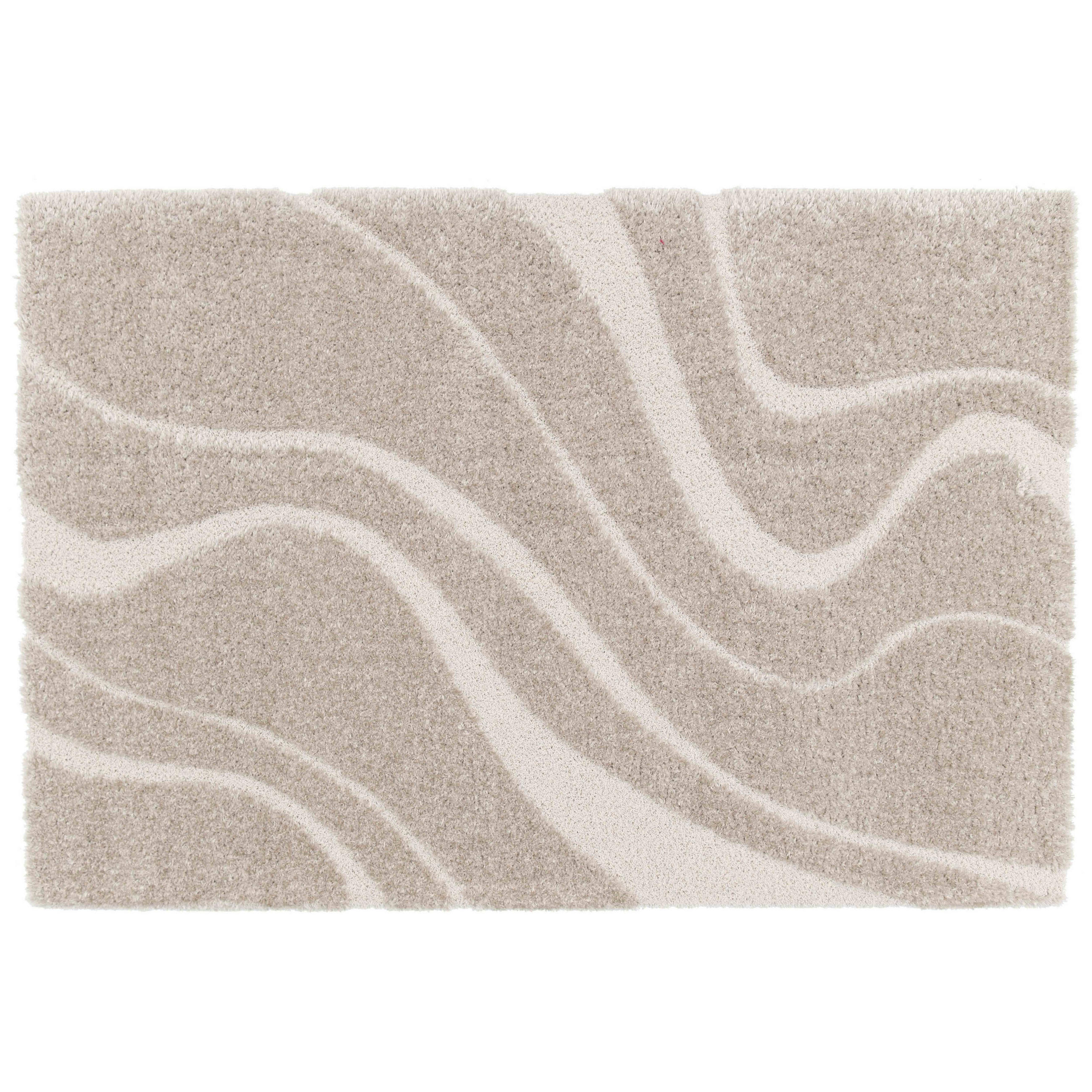 TEPPICH, Taupe - Taupe, Textil (120/170cm) - Oviala
