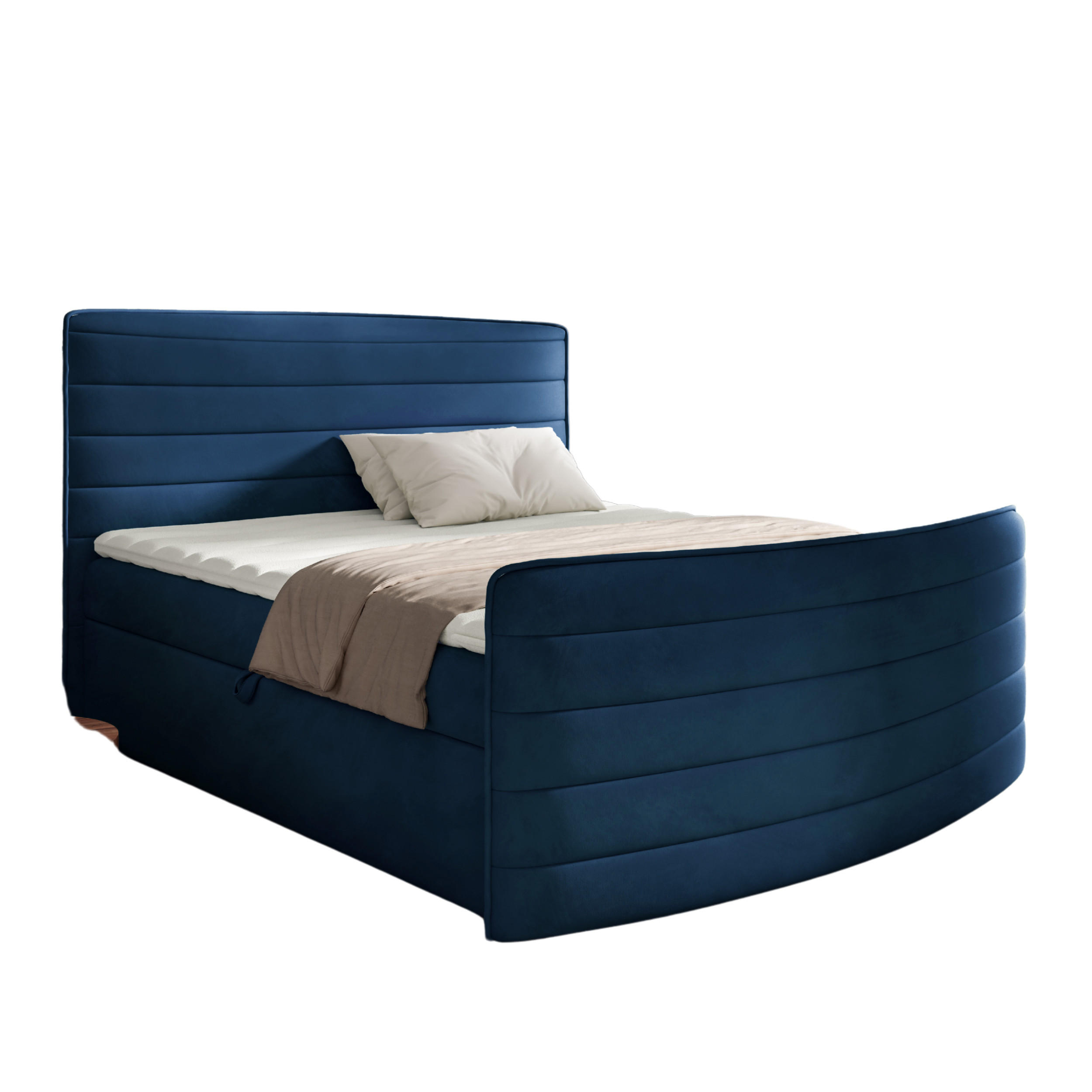 AN-Moebel 4u Boxbett Dunkelblau 120x200 cm