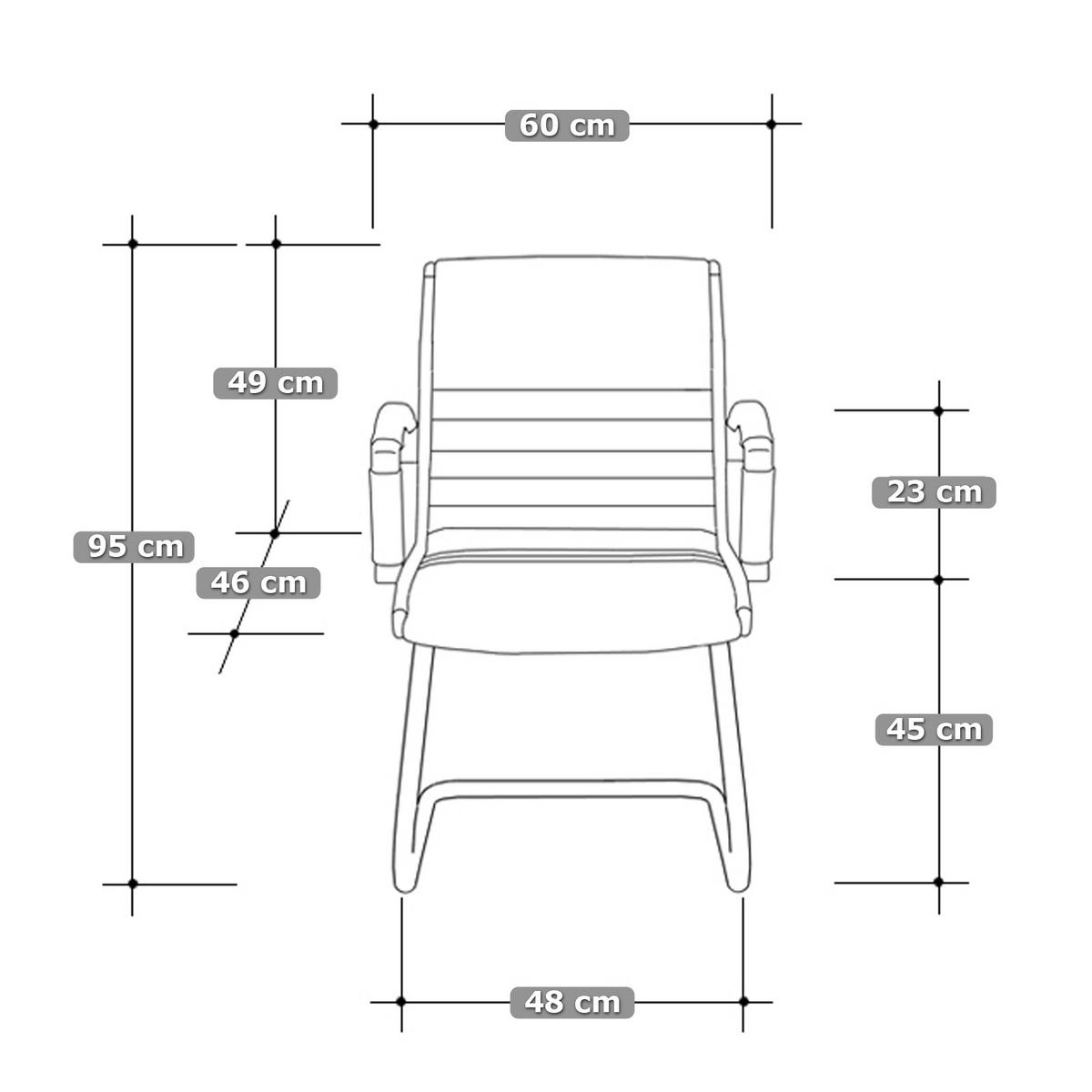 BESUCHERSTUHL Montreal Stoff Anthrazit – ergonomisch, 150 kg belastbar - Anthrazit, Textil/Metall (60/95/60cm) - Versee