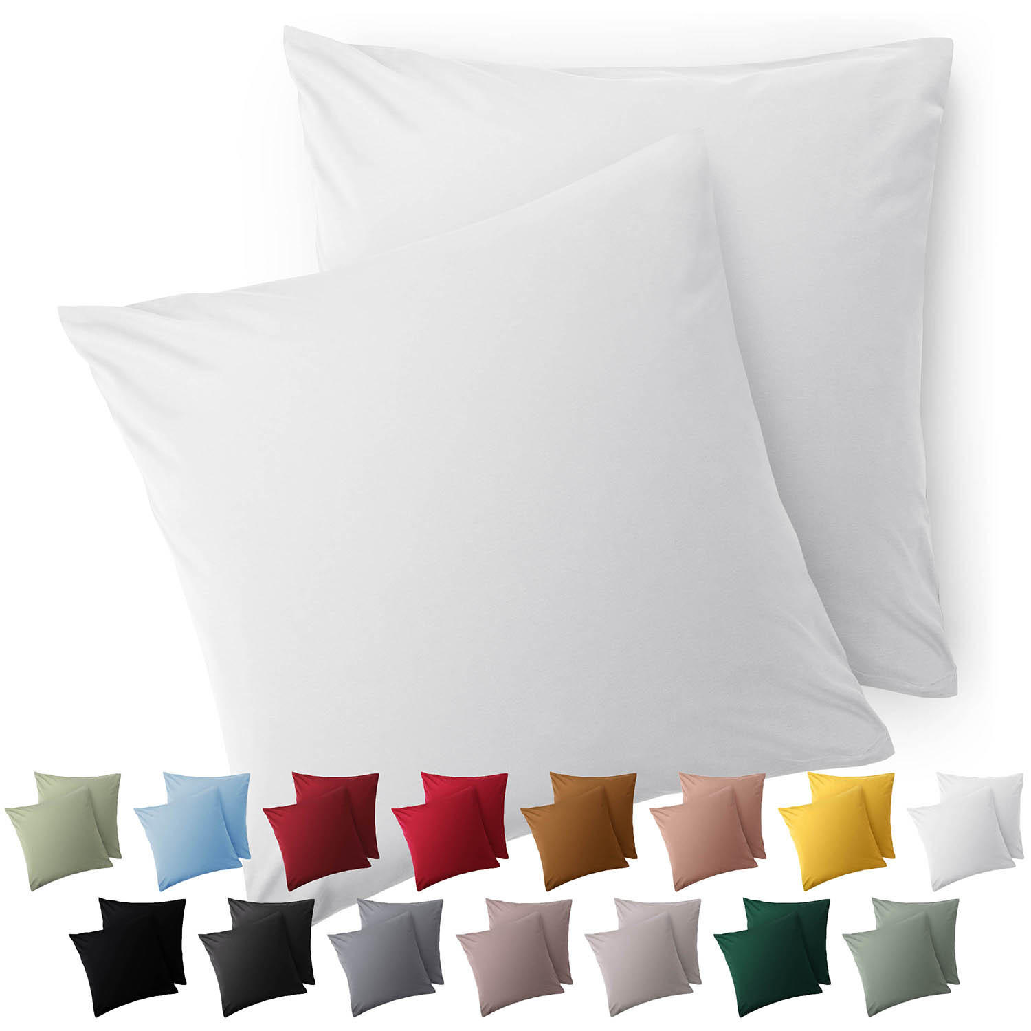 Blumtal Kissenbezug Weiß 60x60 cm