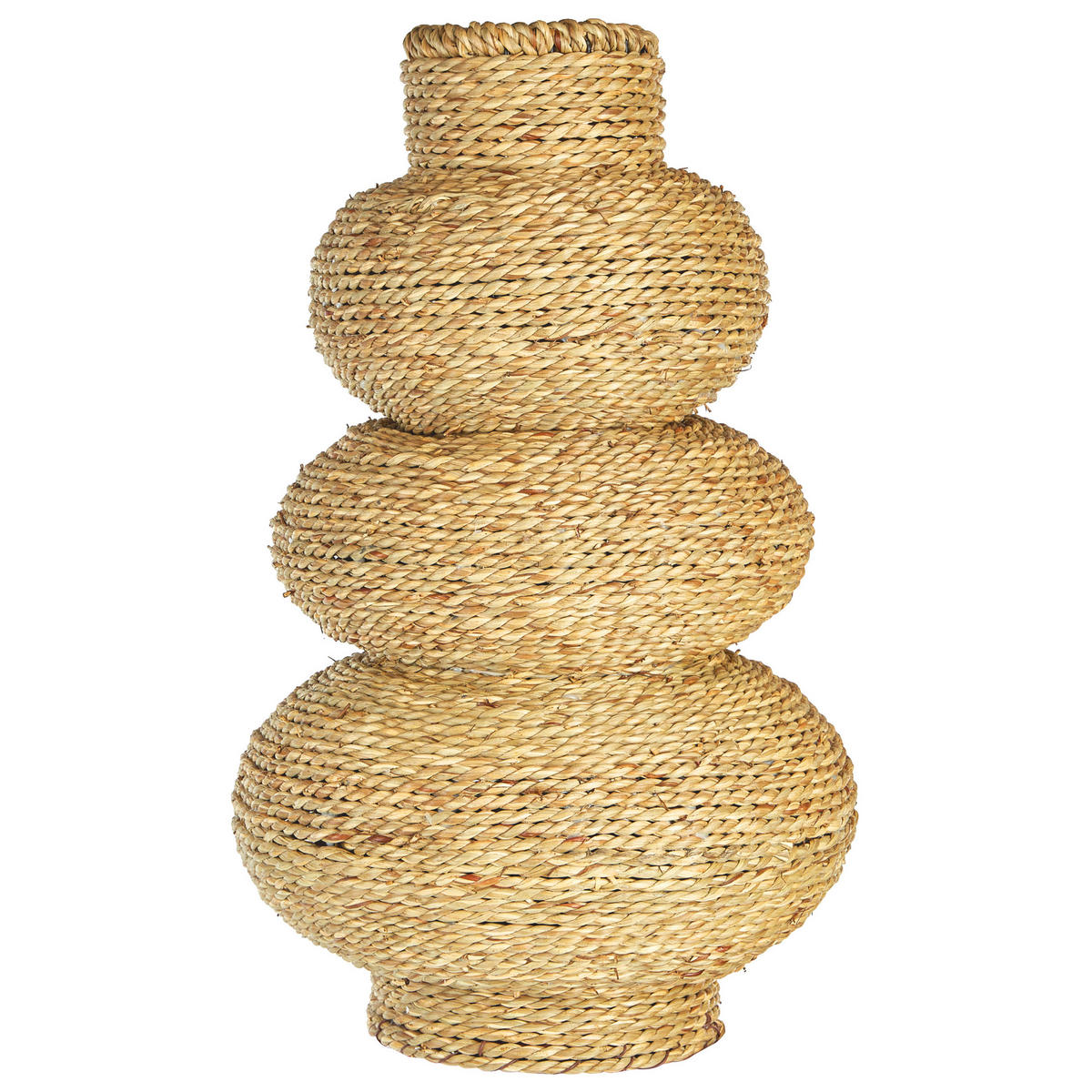 DEKOVASE Seegras natürlich Marang - Naturfarben, Naturmaterialen (41cm) - Beliani