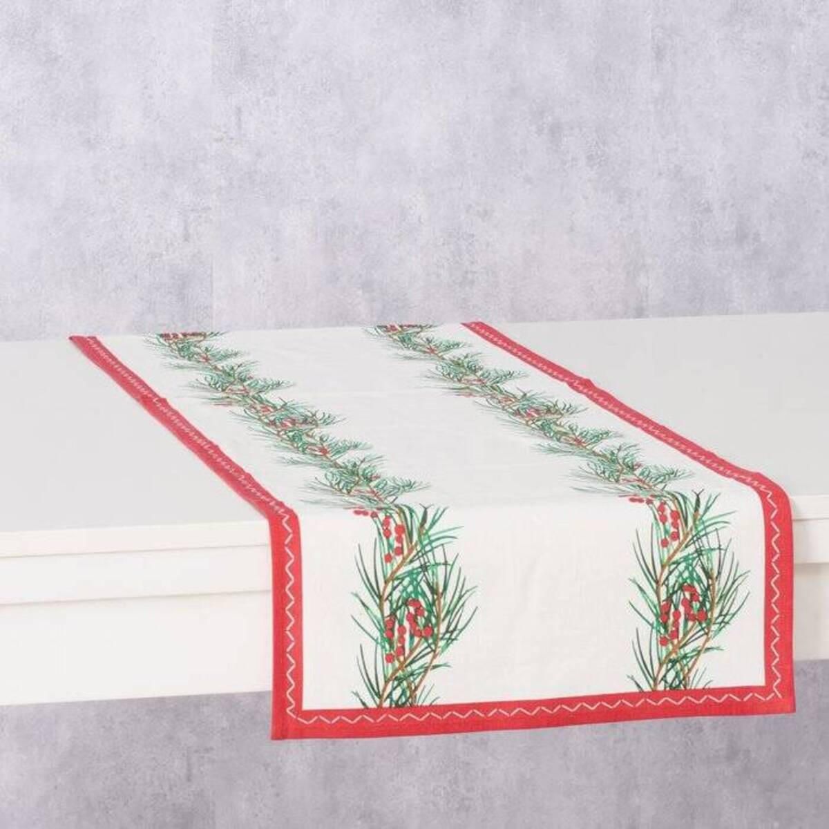 TISCHLÄUFER Charlene 140 cm - Multicolor, Naturmaterialen (140cm) - Boltze Home