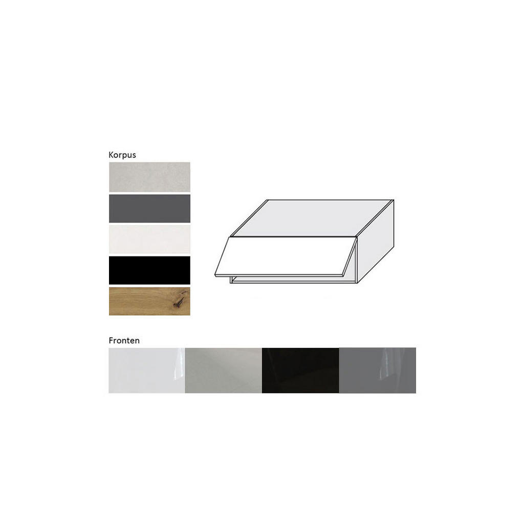 Thumbnail - Feldmann-Wohnen Aufsatzschrank, Graphit, Dunkelgrau, Holz, Rechteckig, 90x36x59 cm, Küchen, Küchenmöbel, Küchenschränke,...