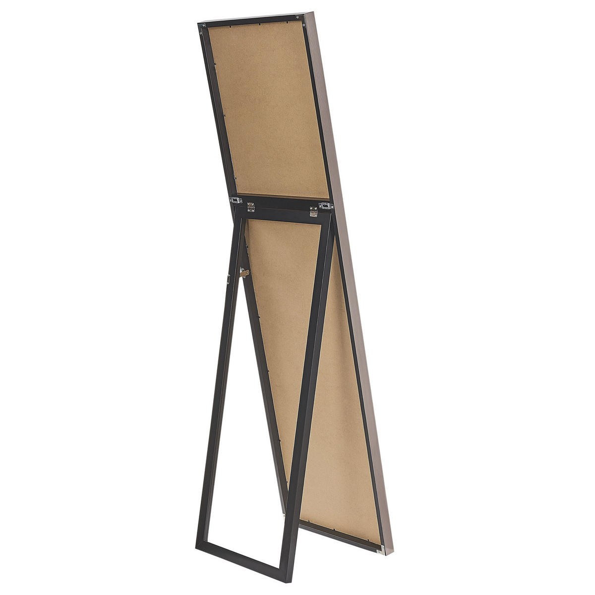 STEHSPIEGEL silber rechteckig 40/140 cm Torcy - Silberfarben, Kunststoff (40/140/3cm) - Beliani