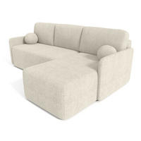 ECKSOFA Ecru BLUMEN Boucle Rechts - Ecru, Textil (212/142cm) - Sepro Meble