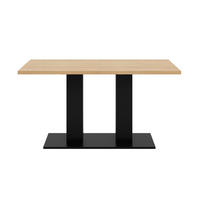 ESSTISCH 140/180/70 cm natur aus MDF mit Ausziehfunktion - Schwarz, Holzwerkstoff (180/70/75cm) - OKWISH