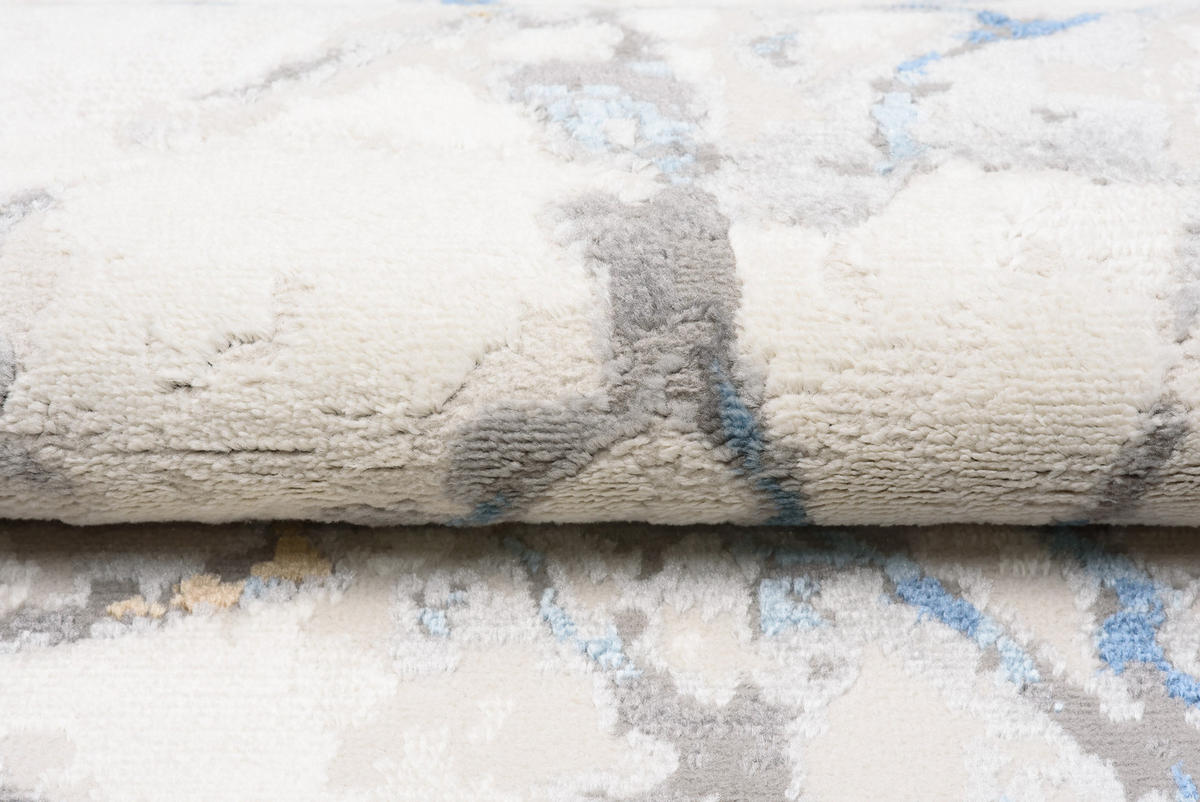 TEPPICH VALLEY Grau Blau 200/300 cm - Blau, Textil (200/300cm) - Tapiso