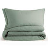 BETTWÄSCHE Musselin, 100% Baumwolle, 200/200 cm & 2x 80/80 cm - Grün, Textil (200/200cm) - Blumtal