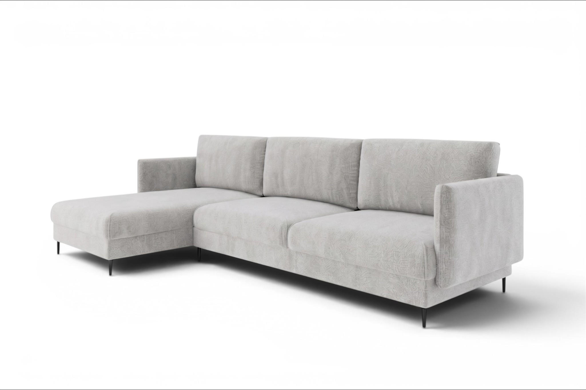 Fun Möbel Ecksofa Grau 293x164 cm