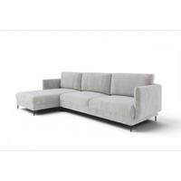 ECKSOFA Helmer In Stoff Vibe - Grau, Holzwerkstoff/Textil (164/293cm) - Fun Möbel
