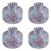 MINI-VASE (4er Set) Confetti - Violett, Glas (9cm) - Butlers