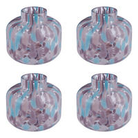 MINI-VASE (4er Set) Confetti - Violett, Glas (9cm) - Butlers
