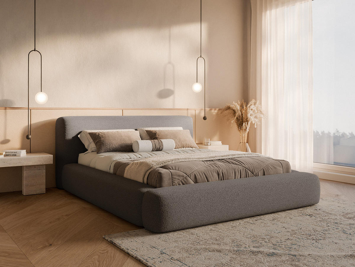POLSTERBETT Fummo 140x200 cm, Braun - Braun, Textil (140/200cm) - Fedve