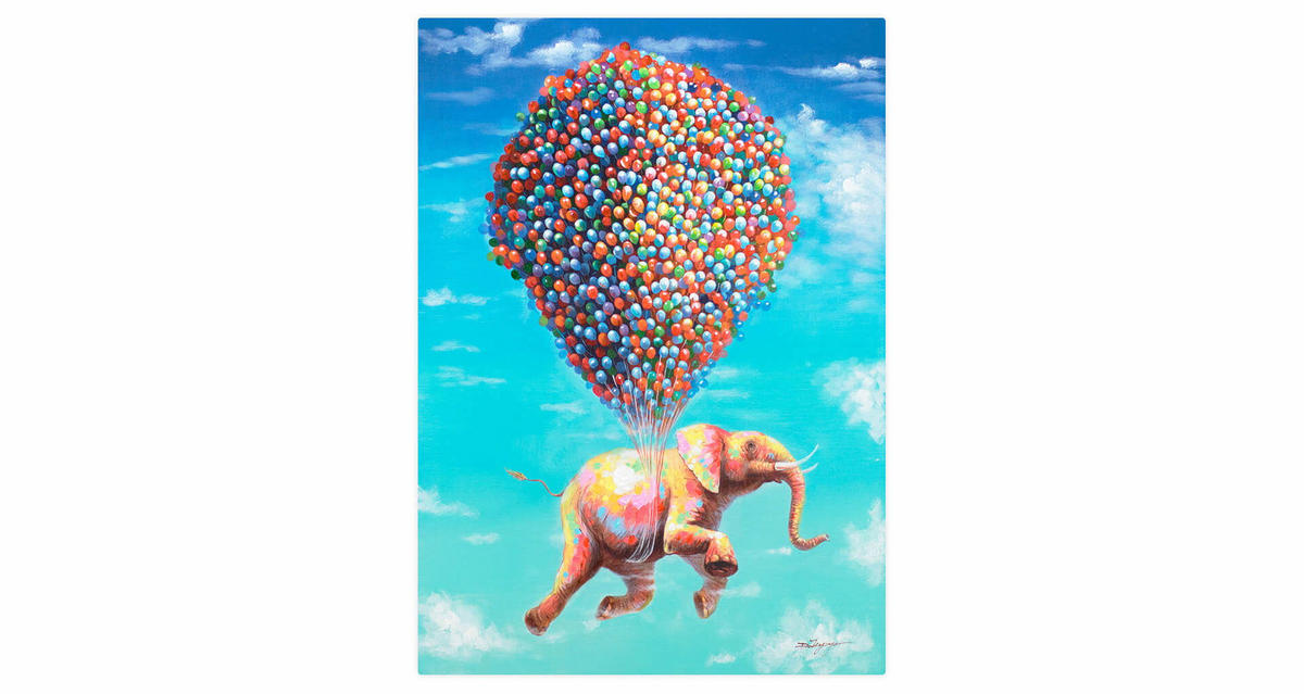 ÖLGEMÄLDE 70/100 cm - Multicolor, Holz/Textil (1.74/100cm) - KUNSTLOFT