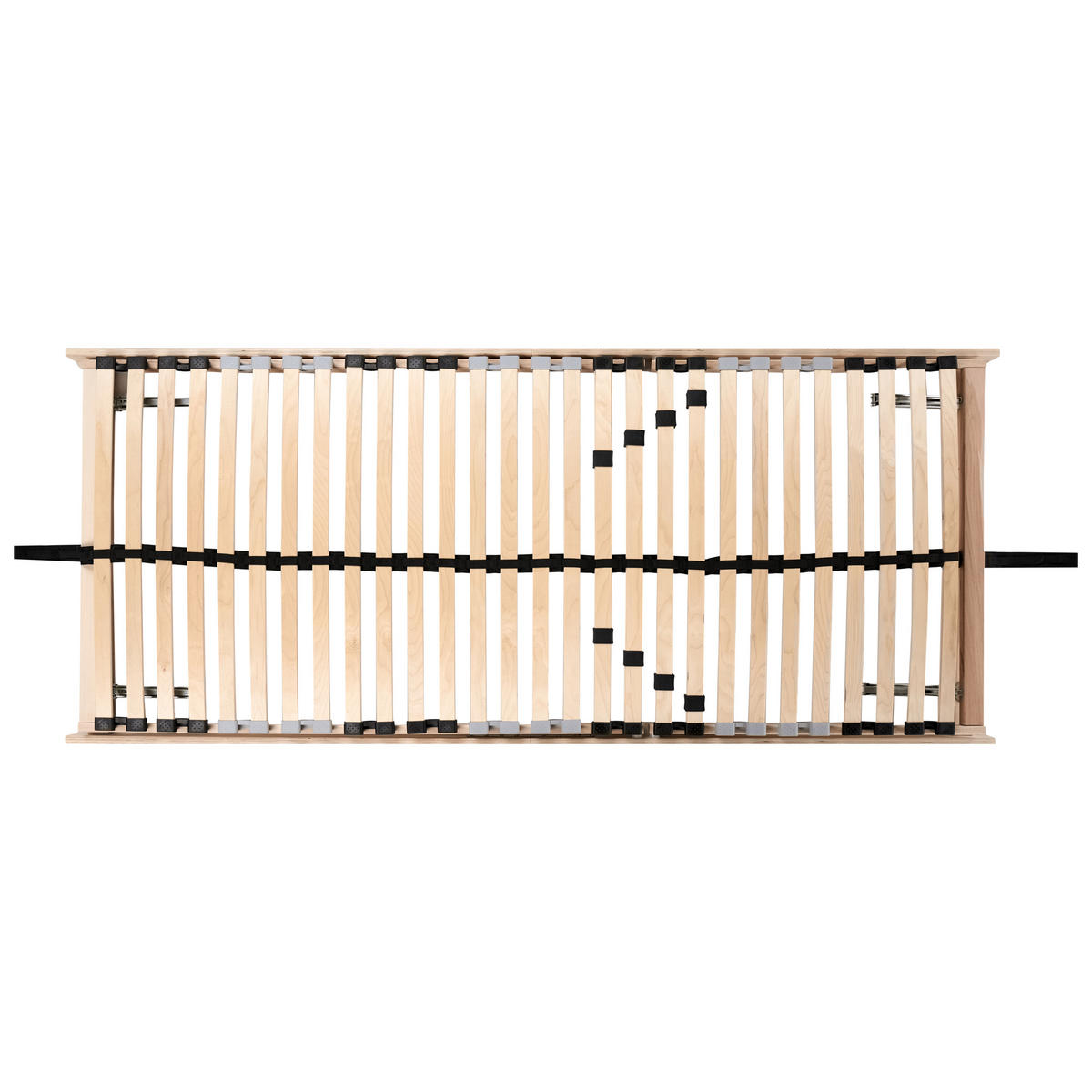 LATTENROST manuell verstellbar 80/200 cm Monthois - Hellbraun/Braun, Holz (80/200cm) - Beliani
