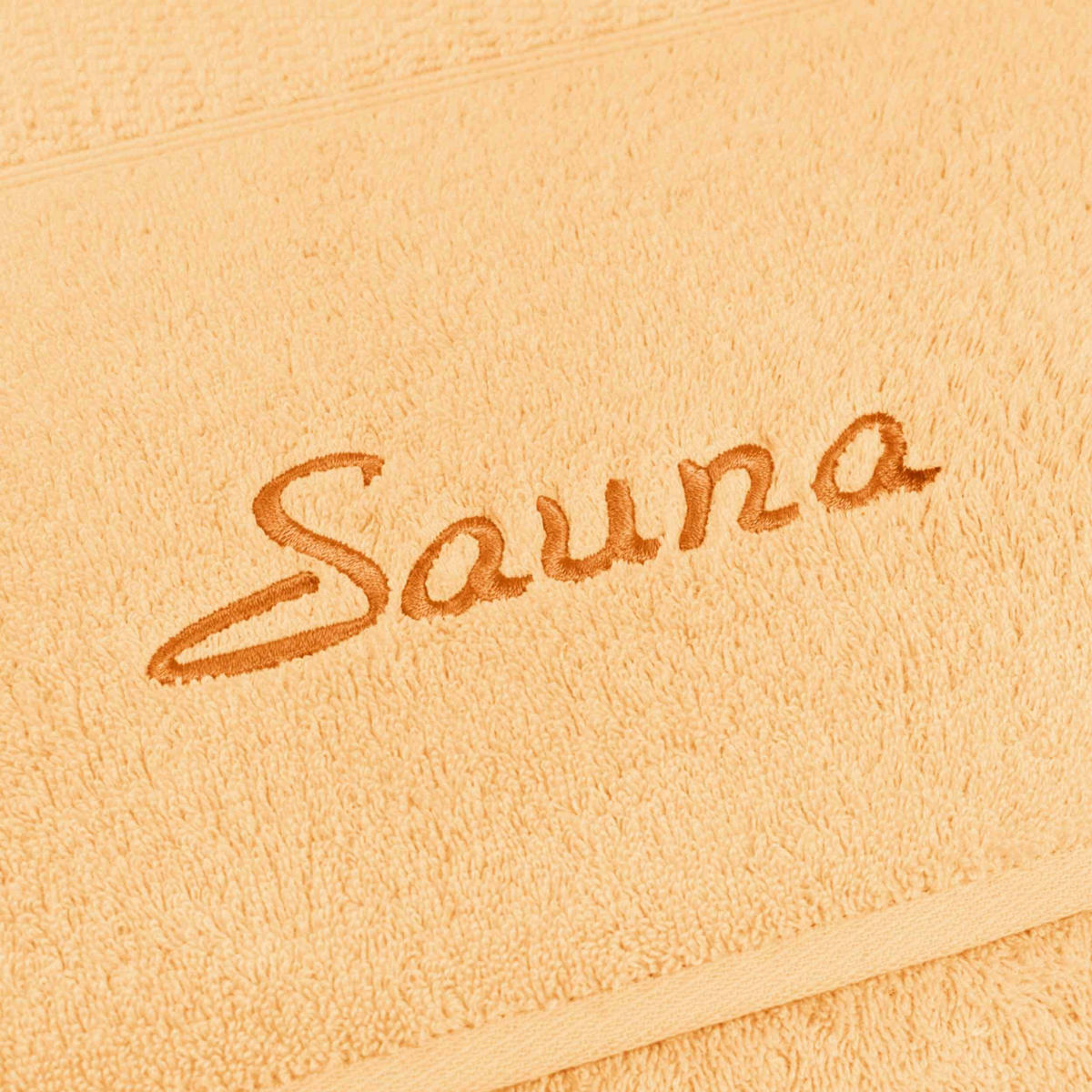 SAUNATUCH PEARL - Gelb, Textil (80/200cm) - Möve for Frottana
