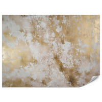 FOTOTAPETE für Wohnzimmer Modern Beton Gold Ornamente 500x350 - Beige/Braun, Papier (500/350cm) - Muralo