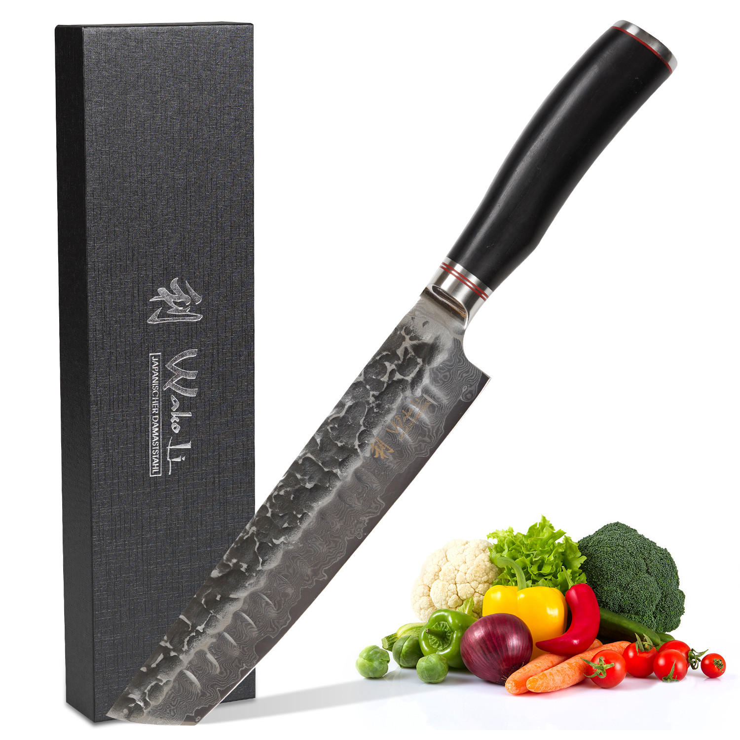 Wakoli Fleischmesser Schwarz 34 cm