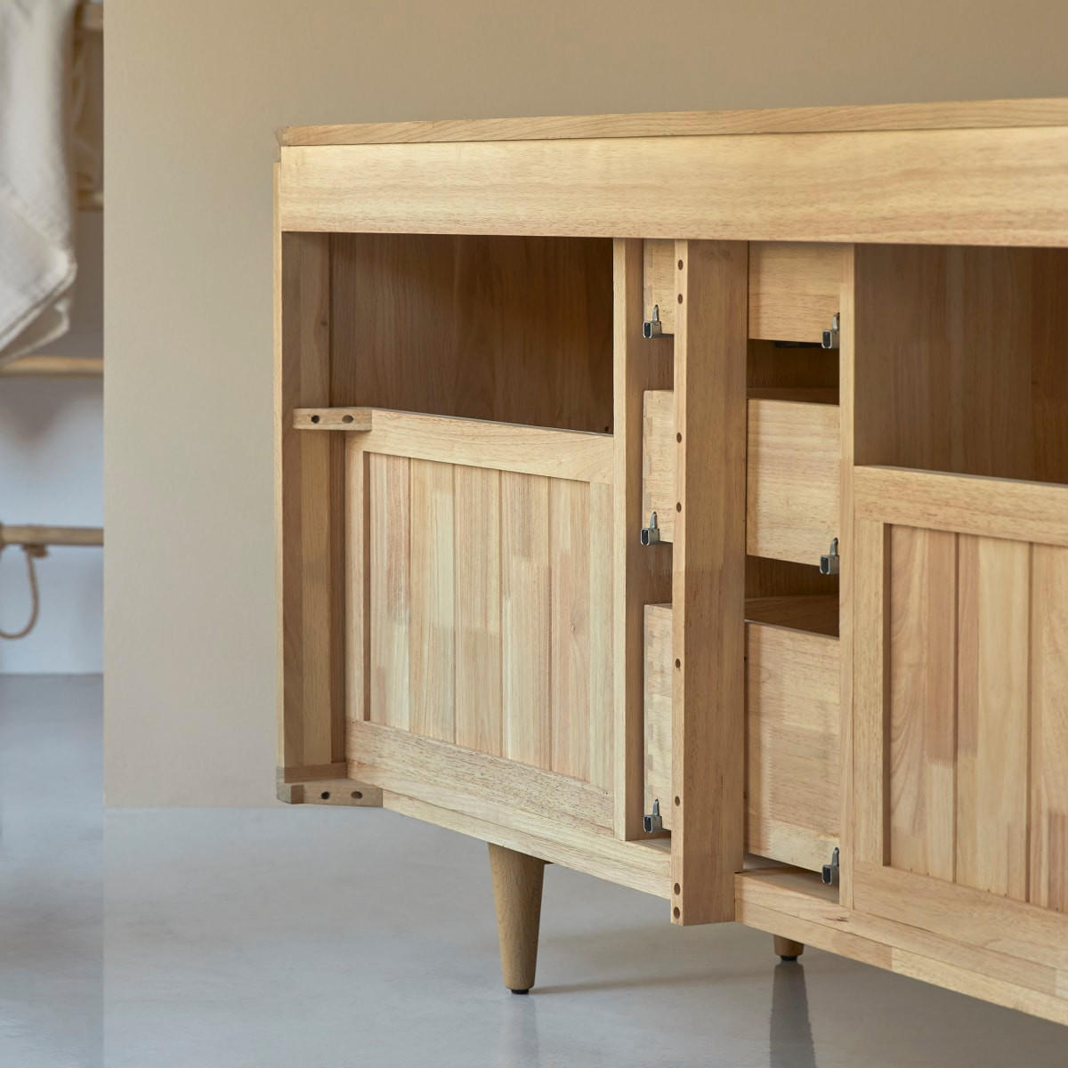 AUFBEWAHRUNGSMÖBEL Jonàk Natur aus Eiche - Naturfarben, Holz (145/80/50cm) - Tikamoon