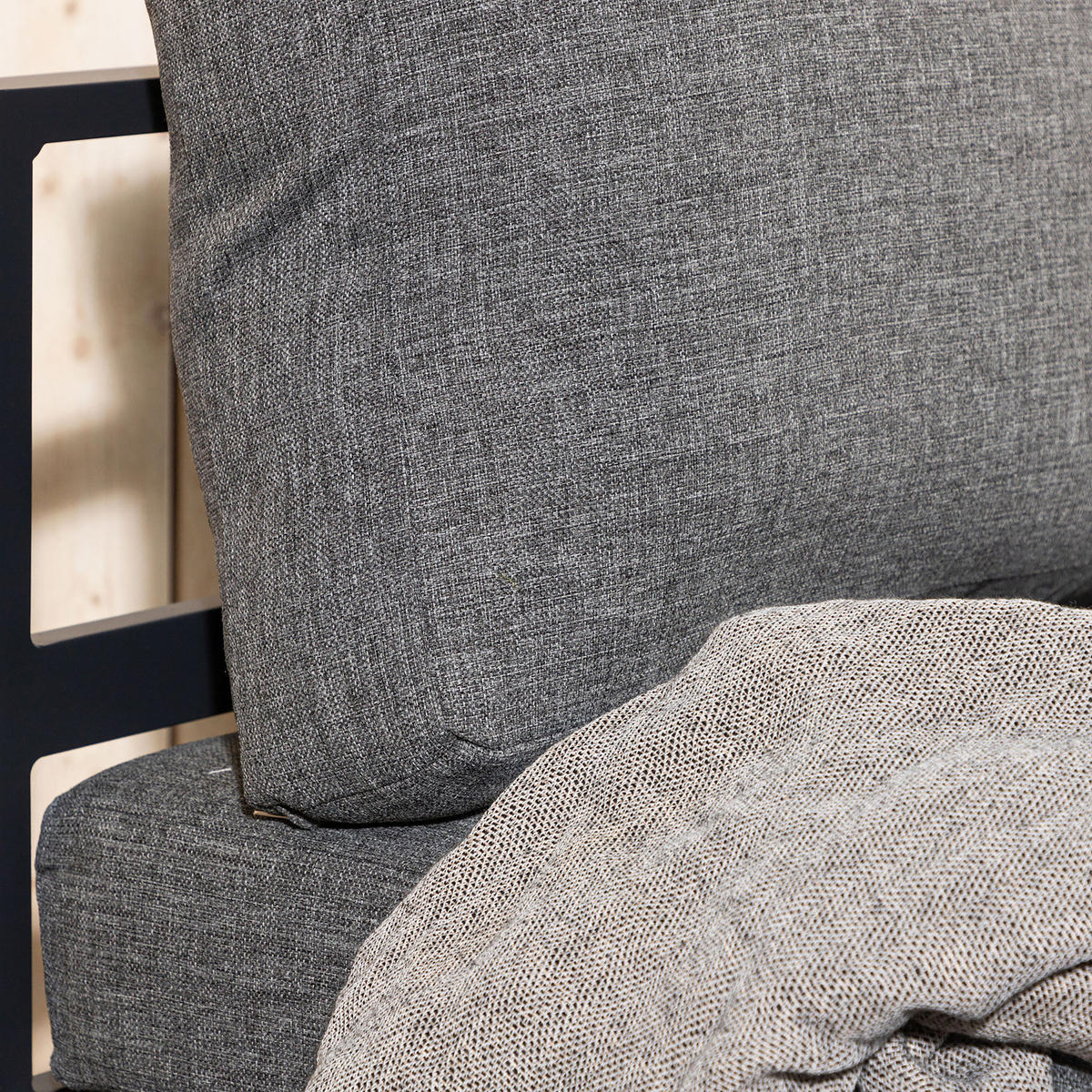 LOUNGESESSEL - Schwarz, Metall (70/65/74cm) - home24