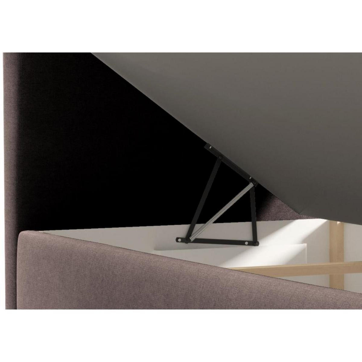POLSTERBETT Helen Mini 93/206/106 braun - Braun, Holzwerkstoff/Textil (90/200cm) - Beautysofa