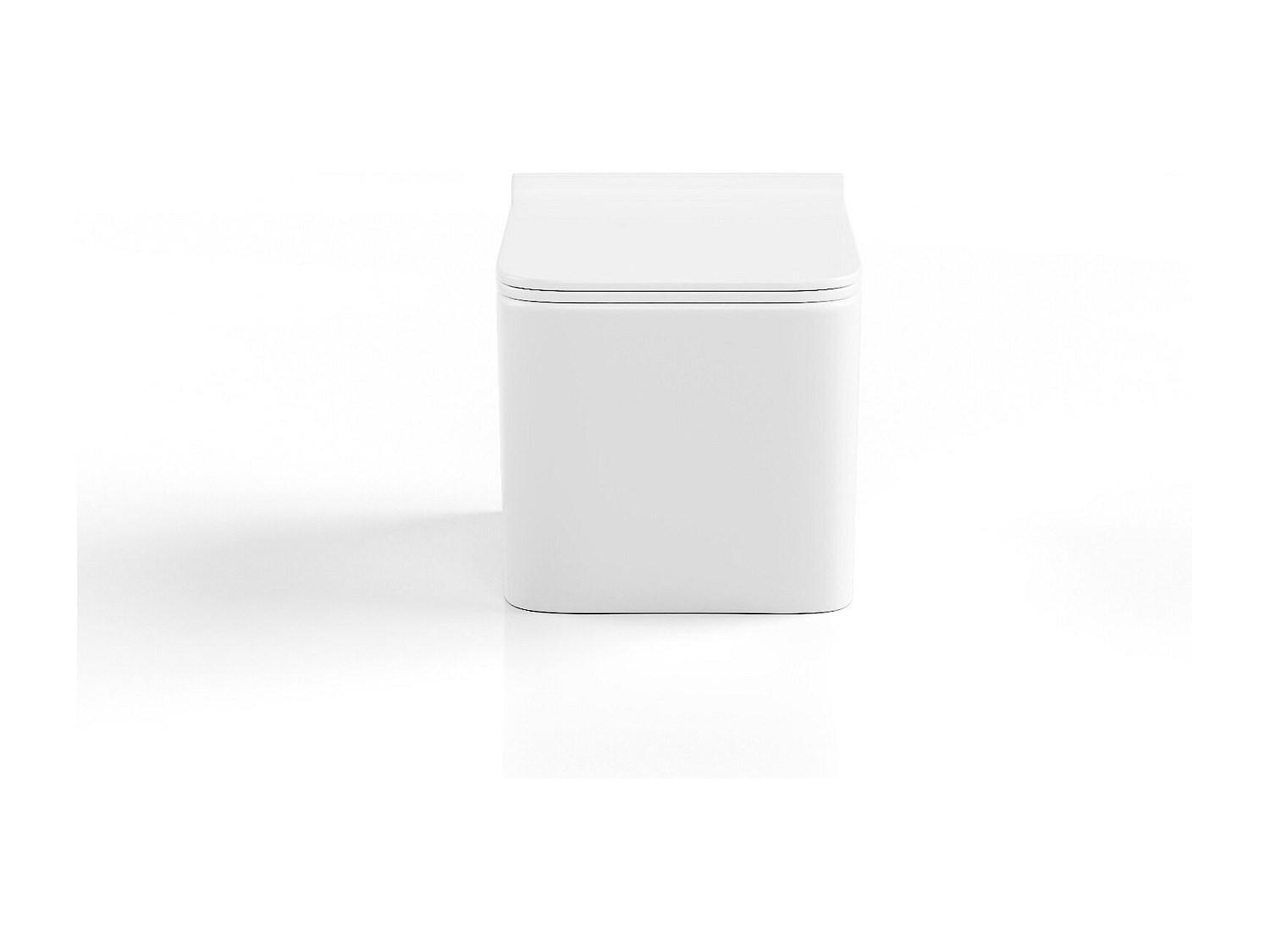 HÄNGE WC - 35.5 cm x 51.5 cm - keramik - weiß Clemona - Weiß, Keramik (35.5/34/51.5cm) - Vente-Unique