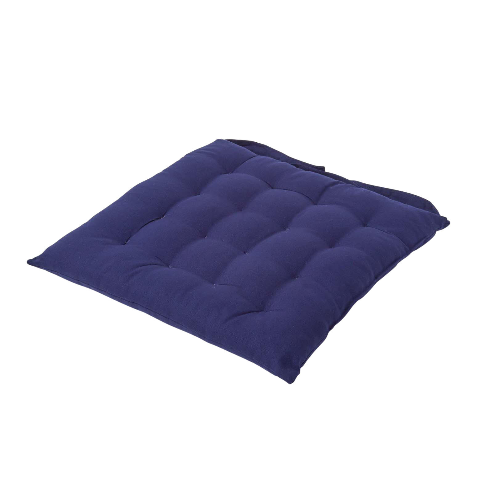 STUHLKISSEN dunkelblau 40/40/6,5 cm - Dunkelblau, Textil (40/40/6.5cm) - Homescapes
