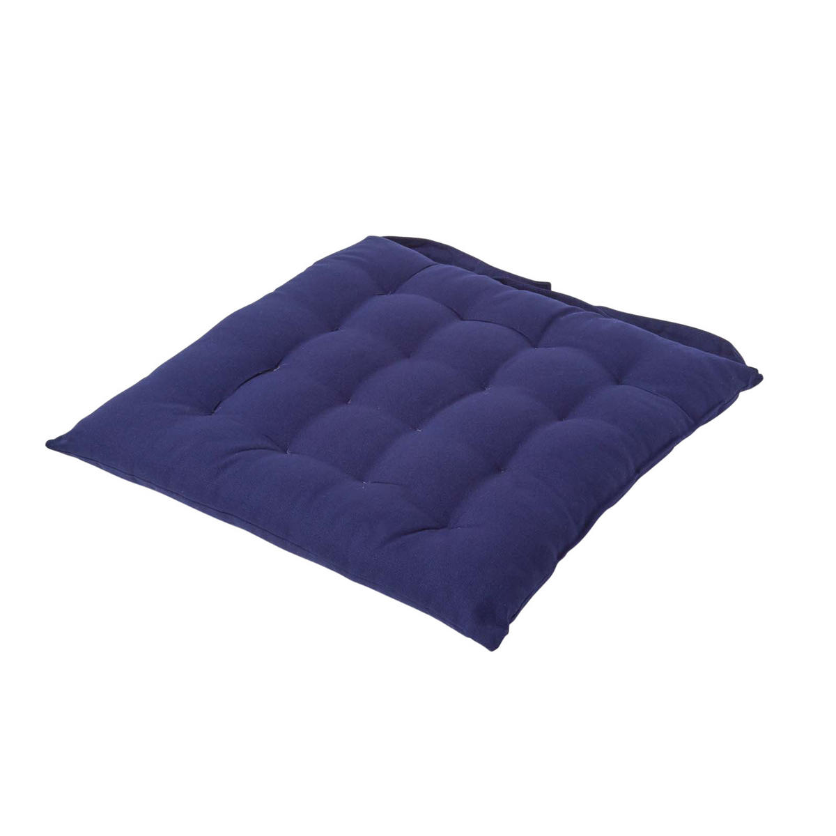 STUHLKISSEN dunkelblau 40/40/6,5 cm - Dunkelblau, Textil (40/40/6.5cm) - Homescapes
