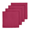 STOFFSERVIETTEN 4er-Set weinrot 45/45 cm, 100% Baumwolle - Weinrot, Textil (45/45cm) - Homescapes