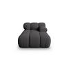 CHAISELONGUE rechts Bellis aus 3D-Stoff Expresso - Graubraun, Textil (94/70/155cm) - Micadoni
