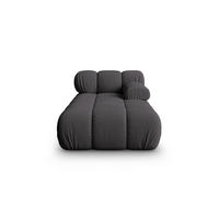 CHAISELONGUE rechts Bellis aus 3D-Stoff Expresso - Graubraun, Textil (94/70/155cm) - Micadoni