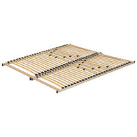 LATTENROST 180x200 cm Heller Holzfarbton Vouziers - Hellbraun, Holz (180/200cm) - Beliani