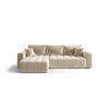 ECKSOFA mit Schlaffunktion MILO L Monolith 02 Links - Beige, Textil (280/175cm) - Bedante