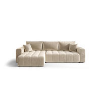 ECKSOFA mit Schlaffunktion MILO L Monolith 02 Links - Beige, Textil (280/175cm) - Bedante