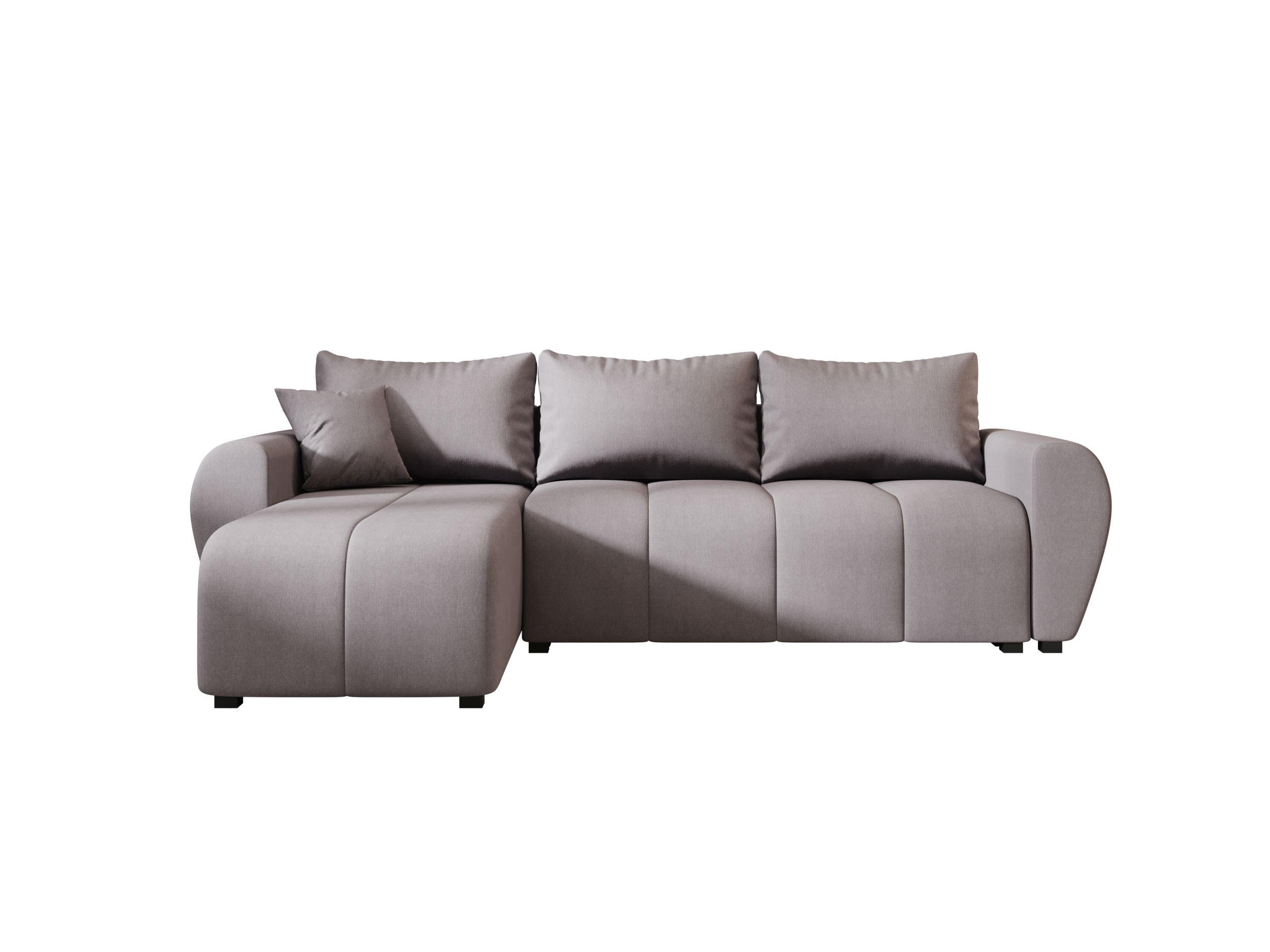 ECKSOFA MOLISA L Cosmic 160 Links mit Schlaffunktion - Grau, Textil (245/145cm) - Bedante