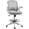 BÜROSTUHL Ergonomischer Schreibtischstuhl Hellgrau - Hellgrau, Kunststoff (64/126/60cm) - Vinsetto