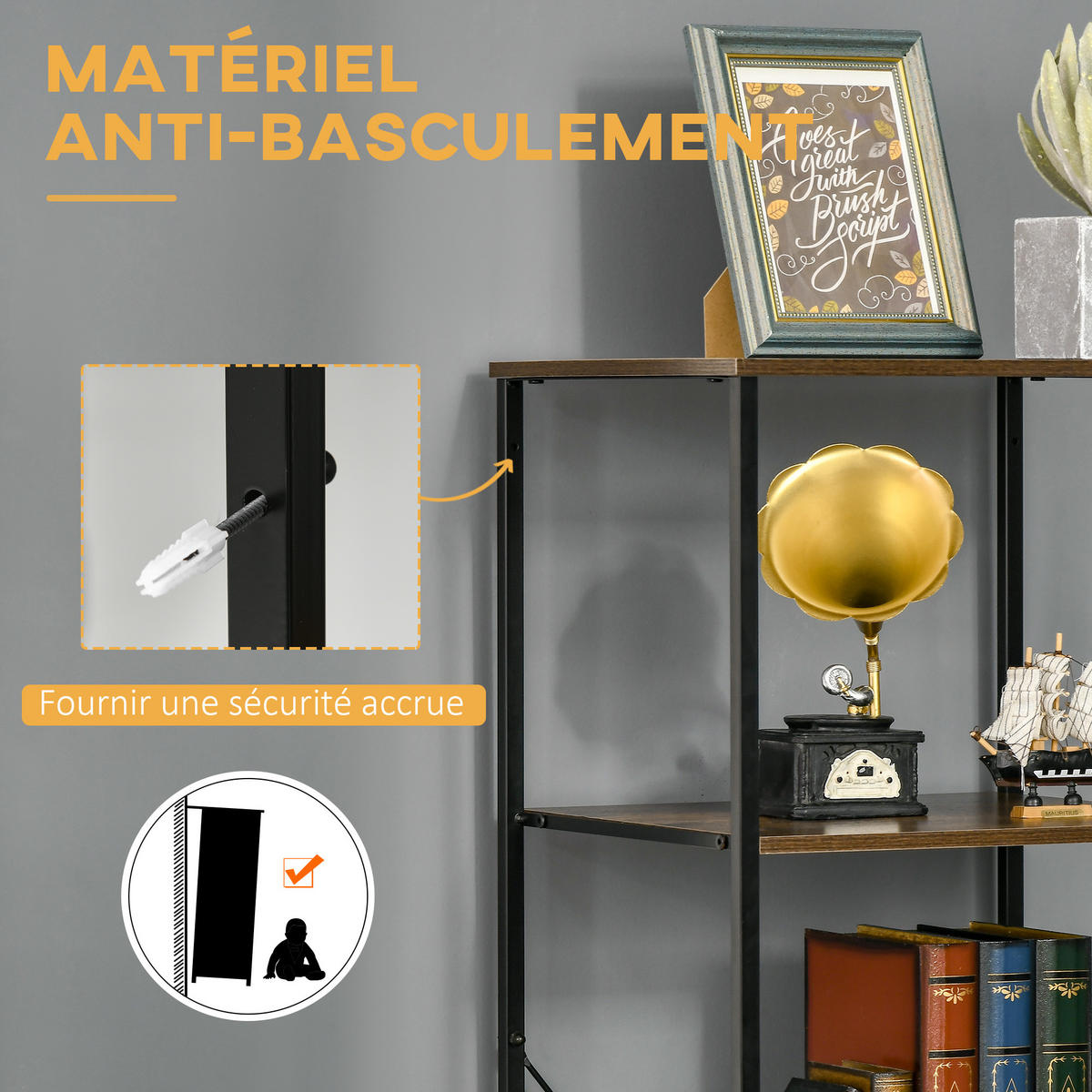 BADREGAL DE-12406 mit 3 schubladen 44/40/155 cm Braun - Braun, Holzwerkstoff (40/155/44cm) - ComfortXL