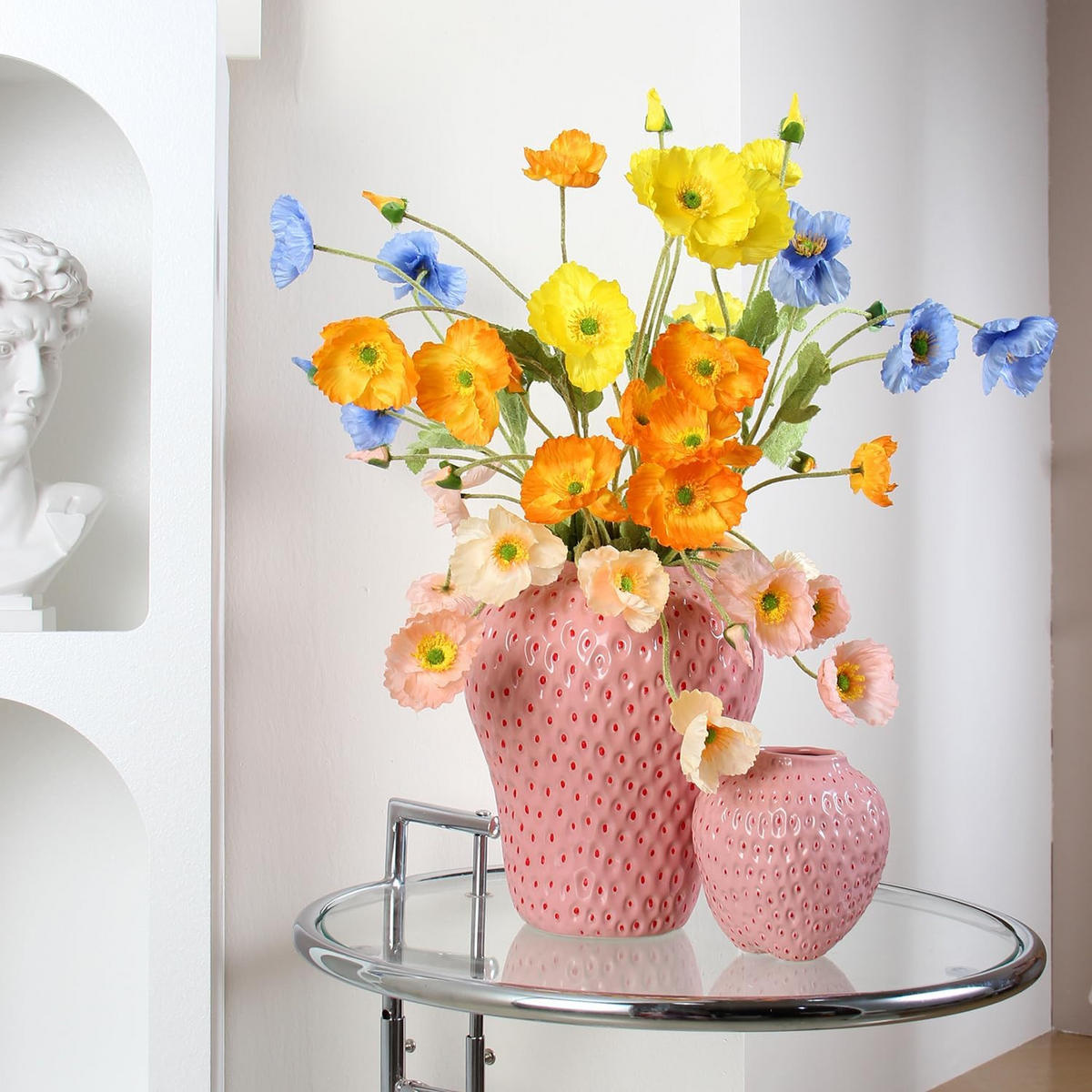 VASE Keramik - Pink, Metall (13cm) - LIBRATON