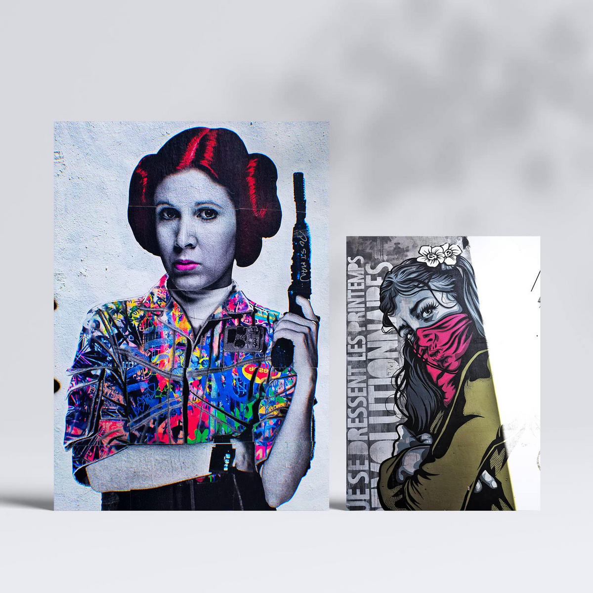 POSTER Set Mit 6 Straßenkunst A3 & A4 Rahmenlos - Klar, Papier (29/3cm) - Nacnic