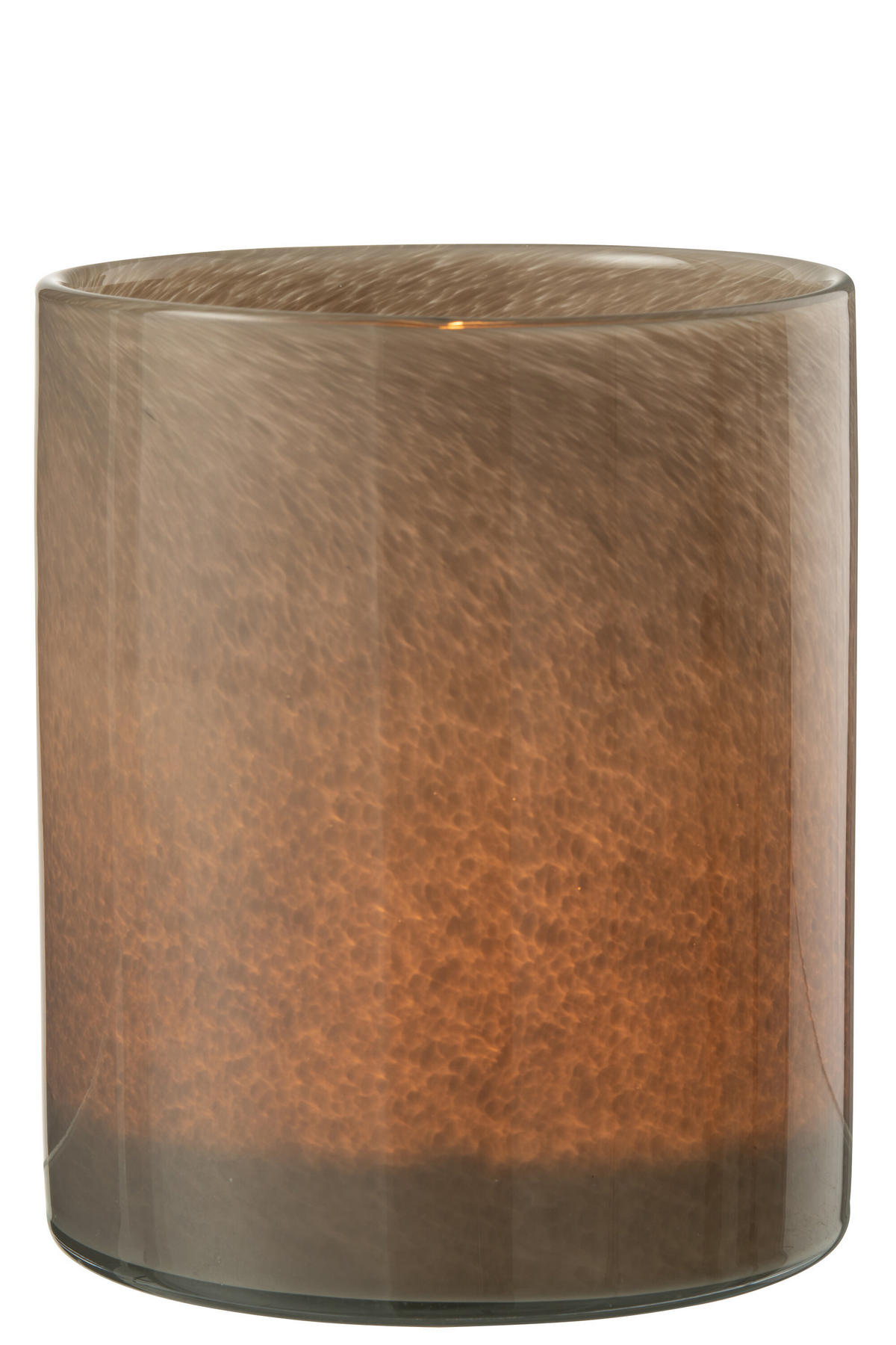 KERZENHALTER JADE - Glas - Braun - L - Braun, Glas (15/17cm) - J-Line
