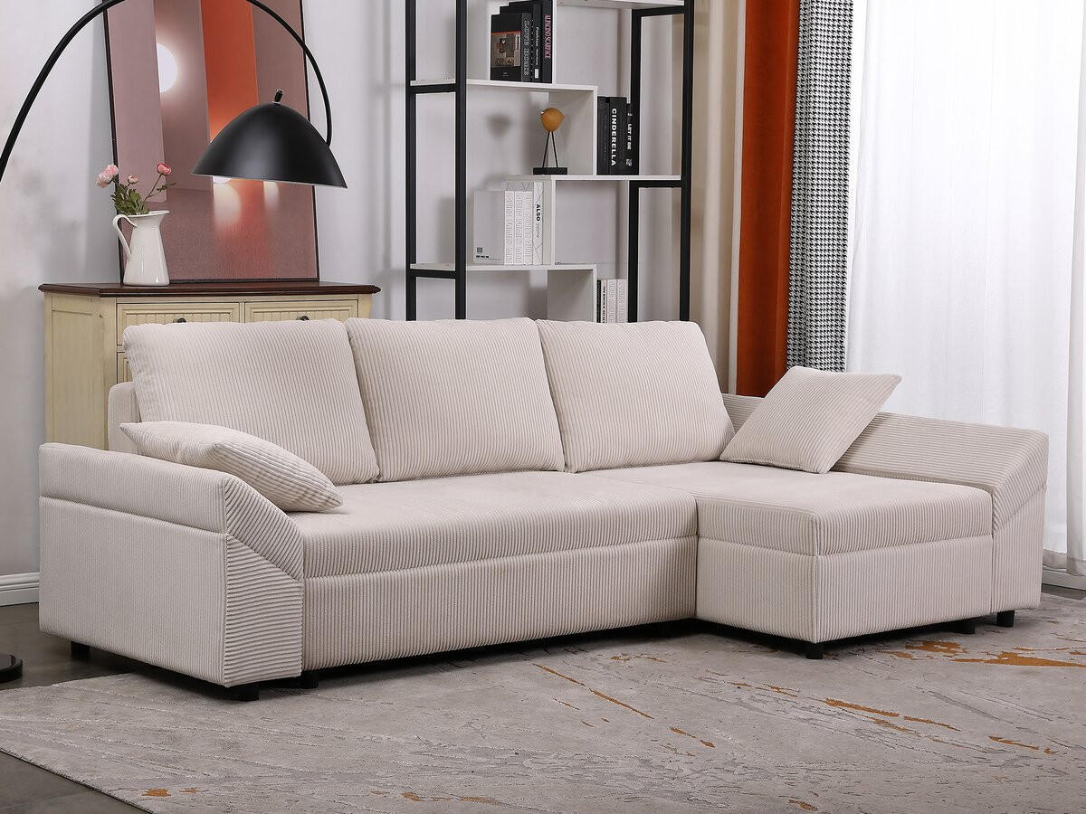 ECKSOFA vaugirard ii - Beige, Textil (138/248cm) - Habitat Garten