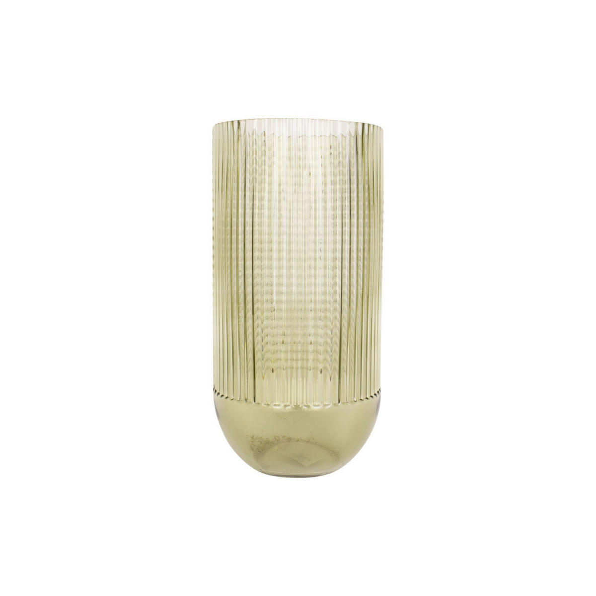 VASE Attract 15/15/30 cm - Grün, Glas (15/30cm) - Present Time
