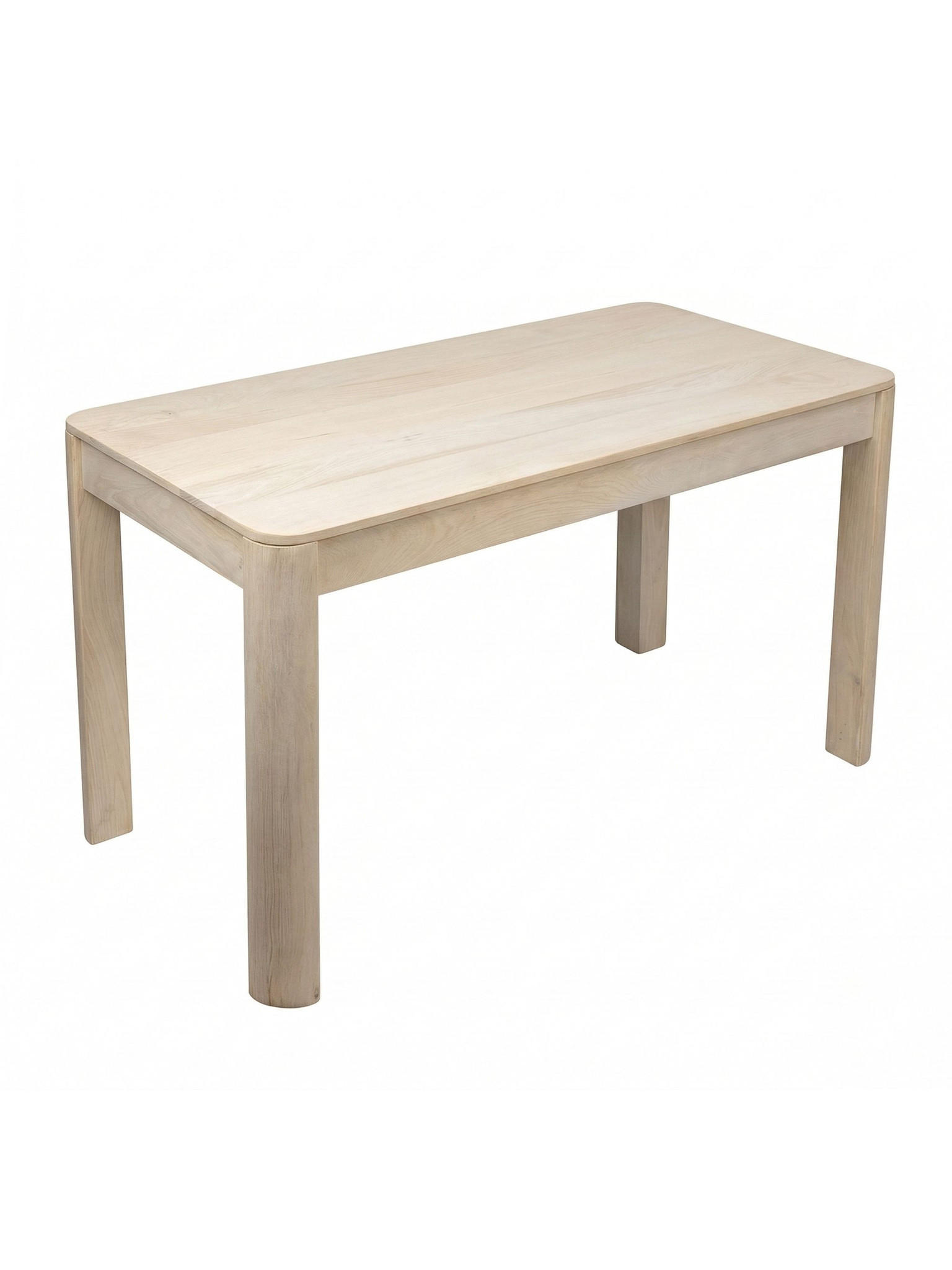 ESSTISCH CHARENTE, Mango Massivholz, handgefertigt, Weiß-Mango, 120 x 60 x 76 cm - Beige/Weiß, Holz (60/120/76cm) - KADIMA DESIGN