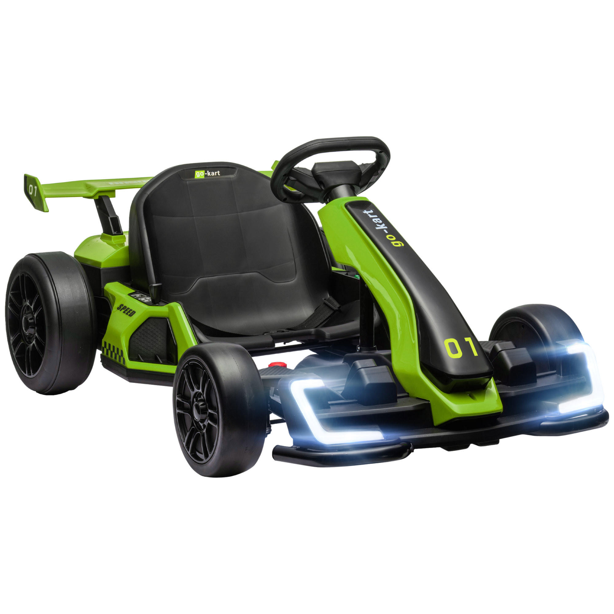 Homcom Kinder-Drift-Kart Grün 76x53.5x120 cm