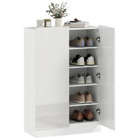 SCHUHSCHRANK DE-09737 Weiß - Weiß, Holzwerkstoff (72/103/34.5cm) - ComfortXL