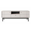 TV-LOWBOARD Japandies Greige 153 cm - Taupe/Schwarz, Holz/Holzwerkstoff (153.5/56.6/39cm) - Selsey