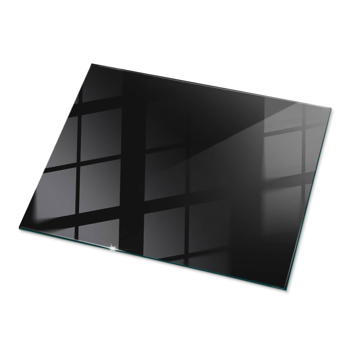 Tulup Tischplatte Schwarz 60x0.4x80 cm