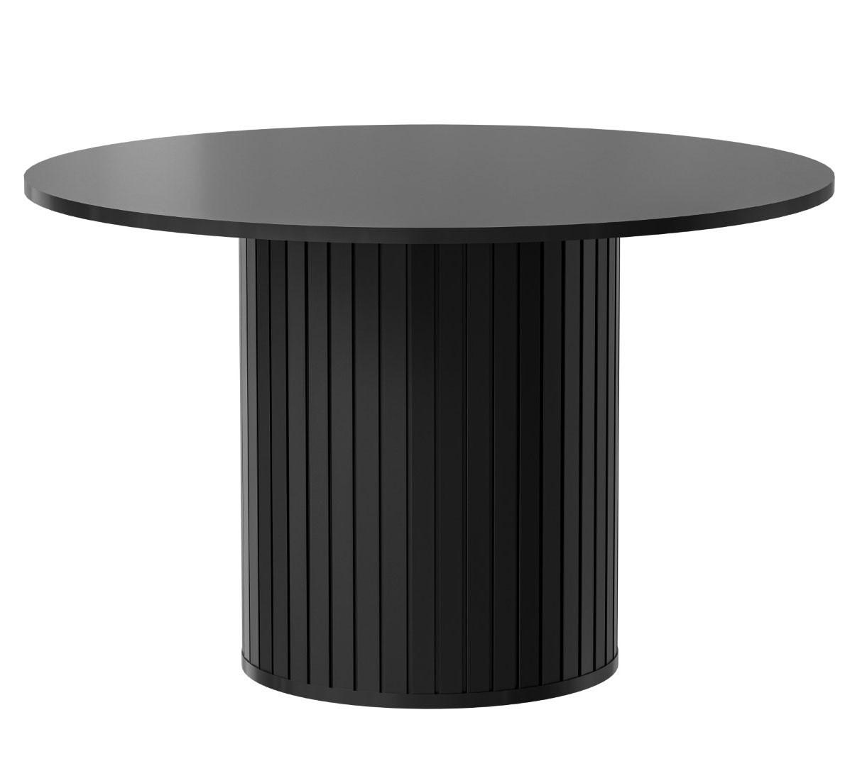 ESSTISCH Zama Schwarz 120 / 120 / 75 cm - Schwarz, Holz/Holzwerkstoff (120/120/75cm) - Feldmann-Wohnen