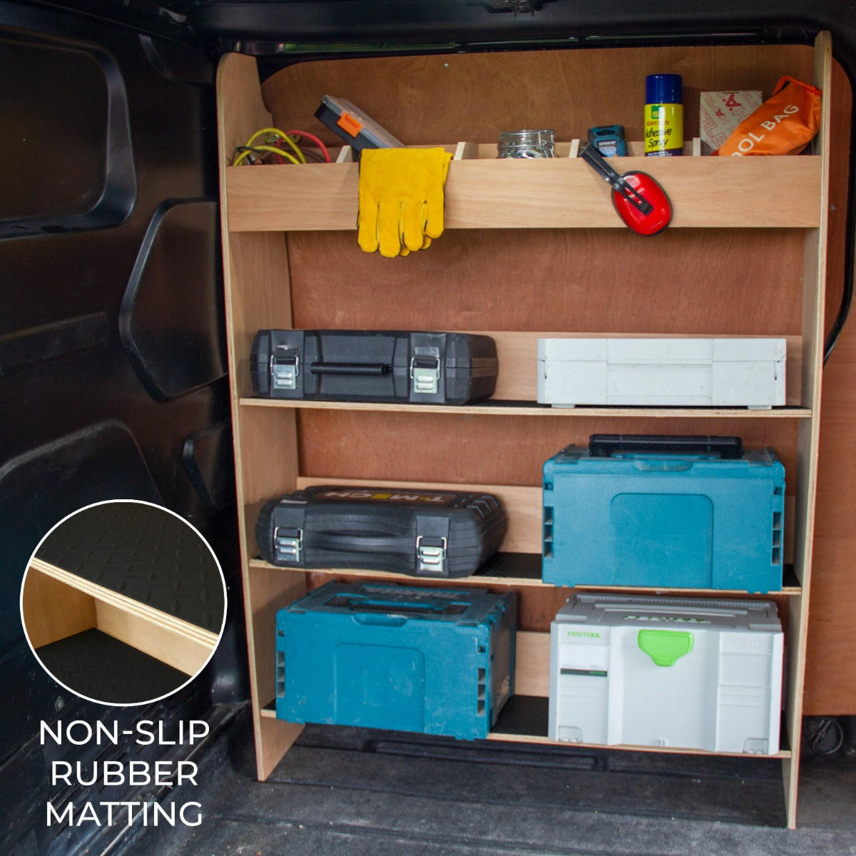 FAHRZEUGEINRICHTUNG Ford Transit Custom Werkzeugkasten - Braun, Holzwerkstoff (102/136/30cm) - Monstershop